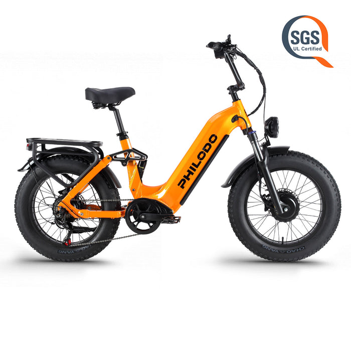 PHILODO Falcon 20" Step-Thru Fat Tire Electric Bike