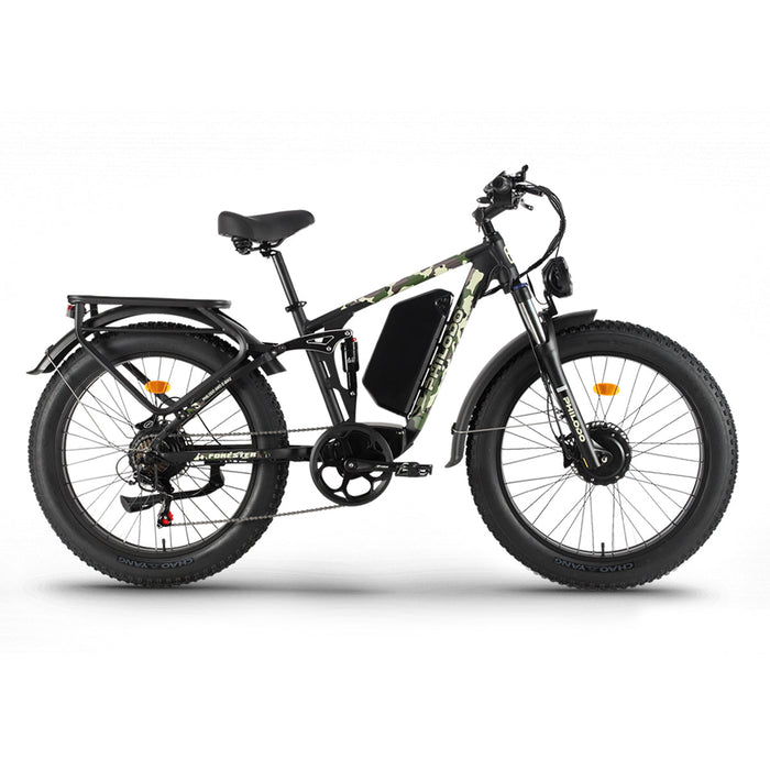PHILODO Forester 60V Dual Motor Electric Bike Full Suspension