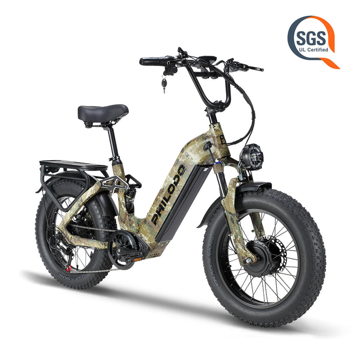 PHILODO Falcon 20" Step-Thru Fat Tire Electric Bike