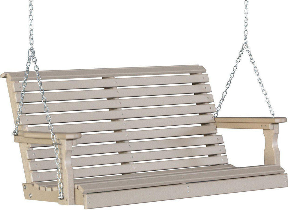 LuxCraft Rollback 4ft. Recycled Plastic Porch Swing