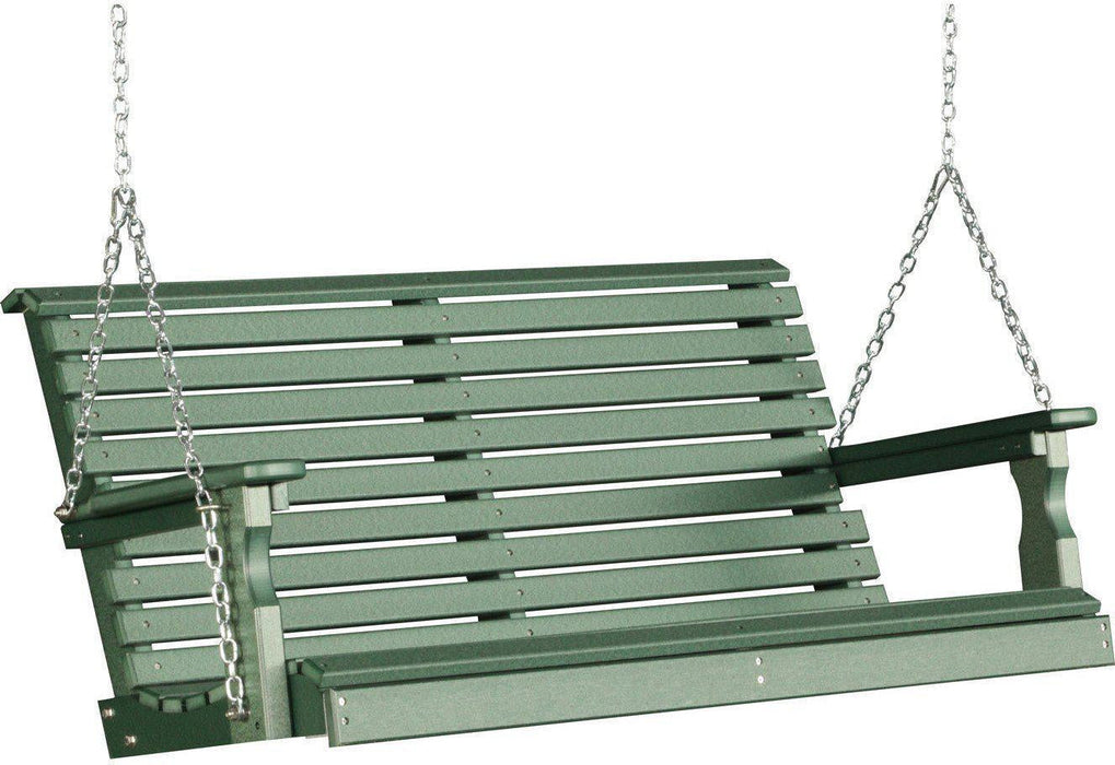 LuxCraft Rollback 4ft. Recycled Plastic Porch Swing