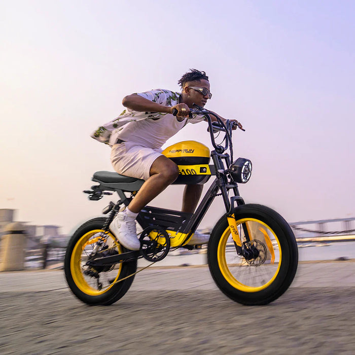 HappyRun G100 48V/38Ah 2000W Dual Battery Electric Bike