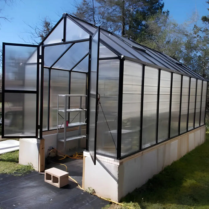 Riverstone Industries Monticello Black Greenhouse