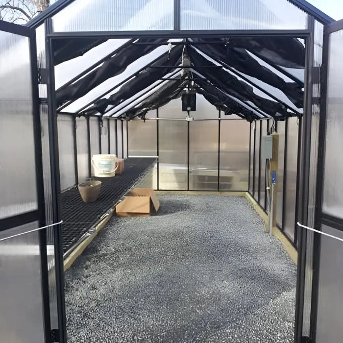 Riverstone Industries Monticello Black Greenhouse Premium