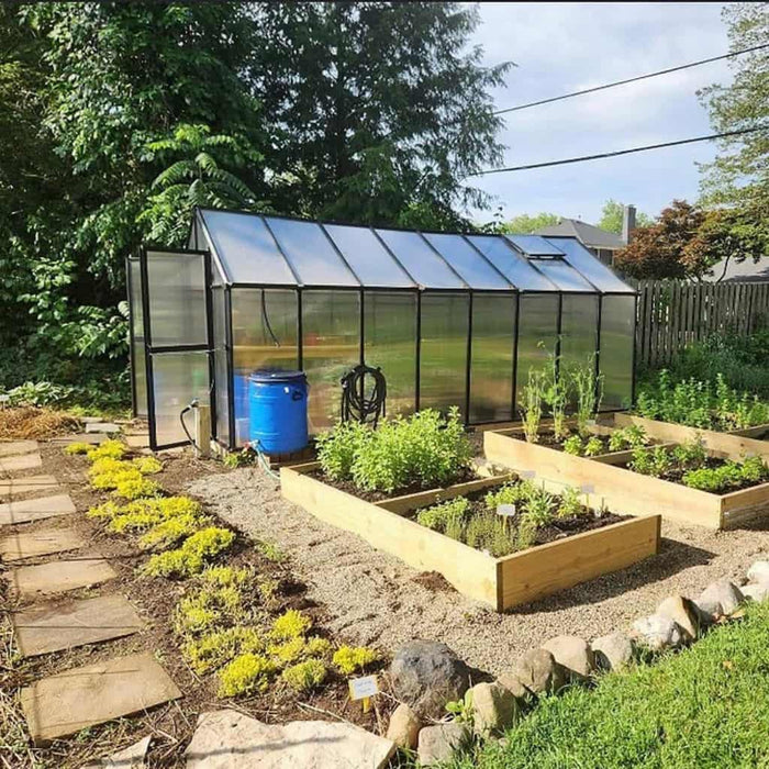 Riverstone Industries Monticello Black Greenhouse
