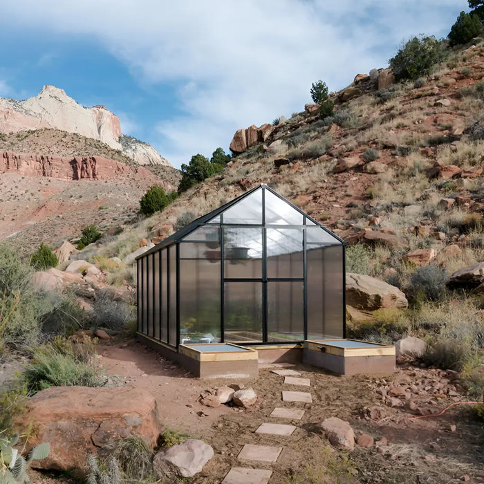 Riverstone Industries Monticello Black Greenhouse