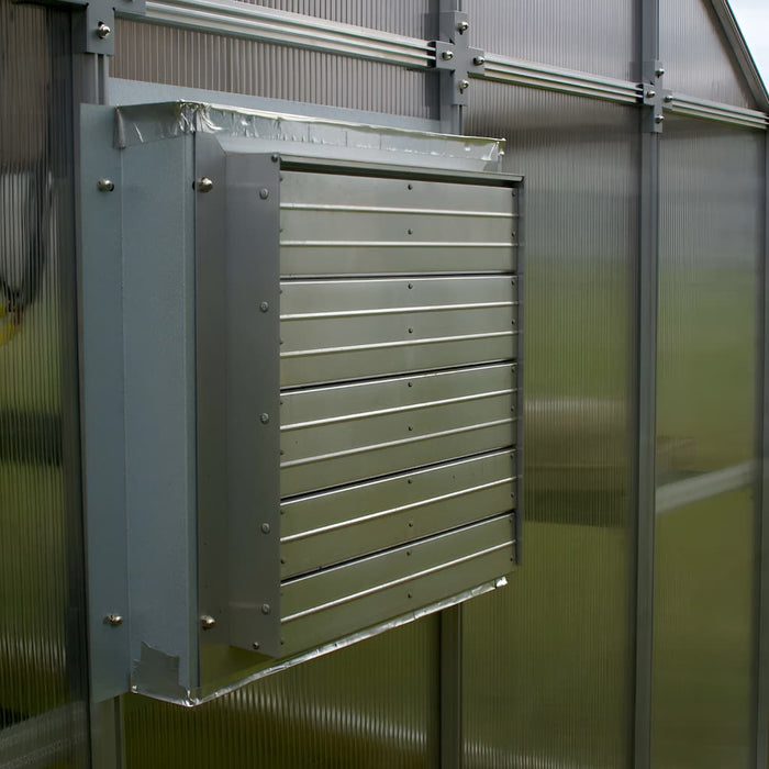 Riverstone Industries Monticello Moheat Edition Black Finish Greenhouse with Heater