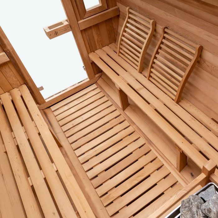 Flat flooring kit for Redwood Outdoors six person barrel sauna