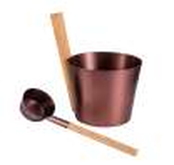 Redwood Outdoors Minimalist Bucket and Ladle in bronze, image from dealer PDF