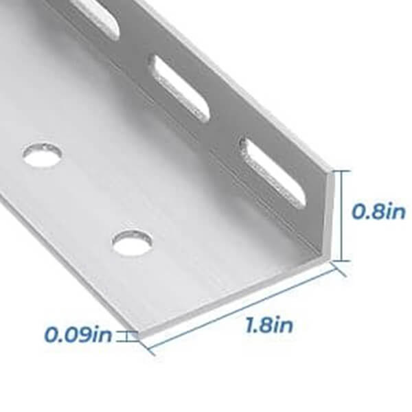 28 in Adjustable Solar Panel Tilt Mount Brackets with Foldable Tilt Legs
