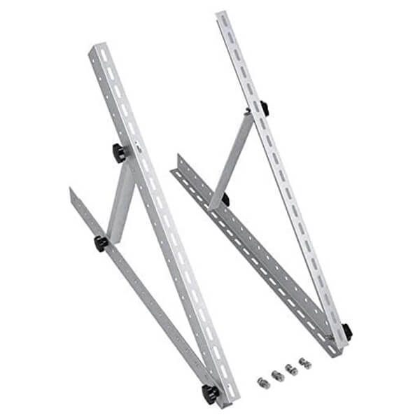 28 in Adjustable Solar Panel Tilt Mount Brackets with Foldable Tilt Legs