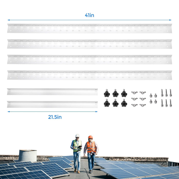 4 Pairs 41 in Adjustable Solar Panel Tilt Mount Brackets