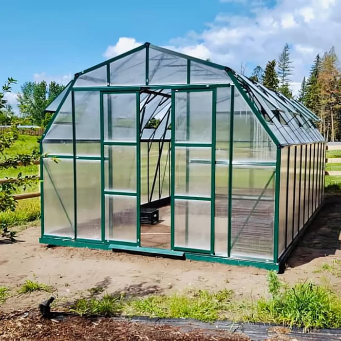 Grandio Summit 12x28 Greenhouse Kit 10mm Twin Wall Polycarbonate