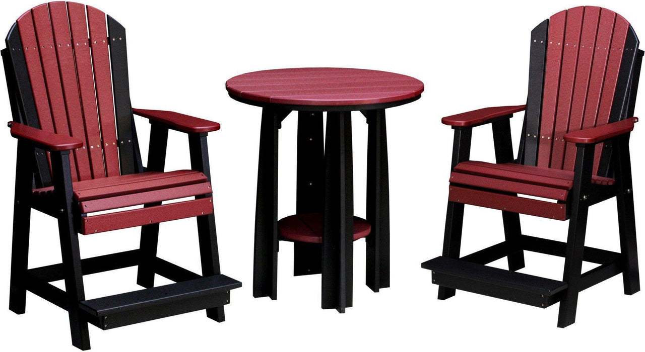 LuxCraft Recycled Plastic Counter Height 36" Balcony Table