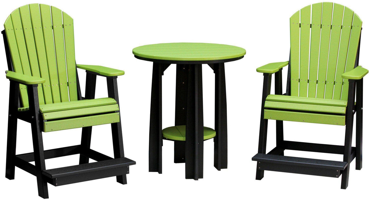 LuxCraft Recycled Plastic Counter Height 36" Balcony Table