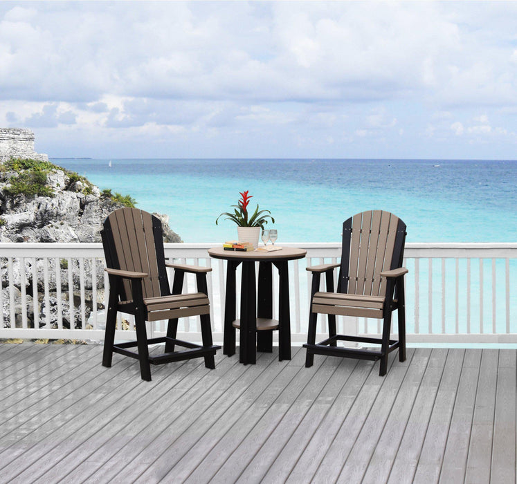 LuxCraft Recycled Plastic Counter Height 36" Balcony Table