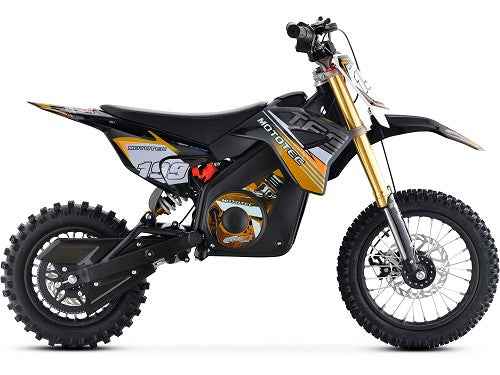 MotoTec 36v 1200w Pro Electric Dirt Bike – Up to 18 MPH, Ages 13+, Lithium Battery