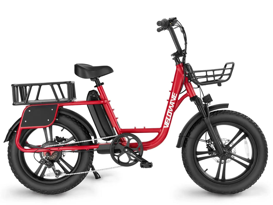 Front and Rear Baskets for Prado S Commuter Electric Bike
