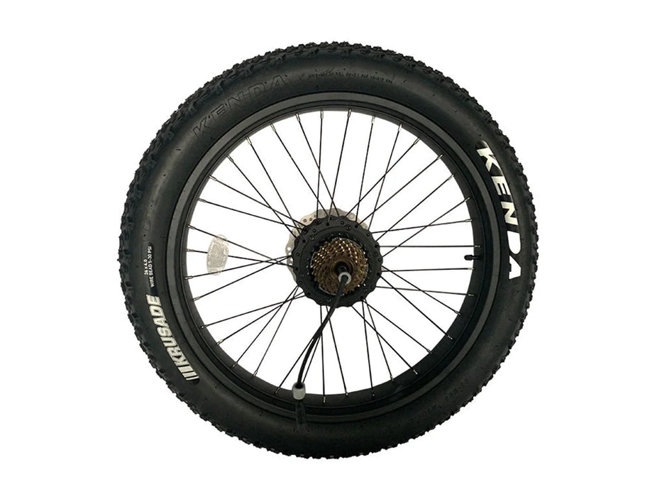 Rear Wheel with Motor & Disc Brake Rotor for Ranger/Rover Fat Tire Electric Bike