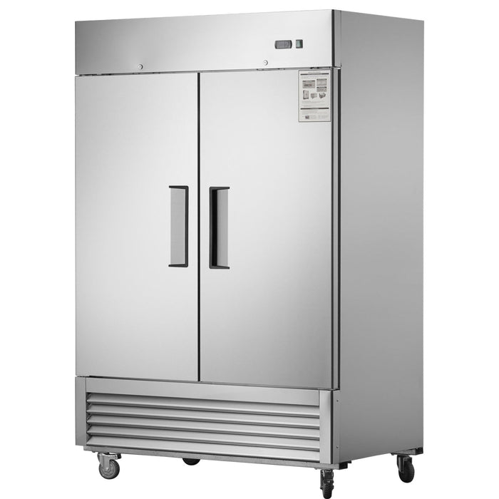 Chery Industrial 54"W Commercial Freezer 42 cu. ft. 2 Solid Door Reach-In Freezer