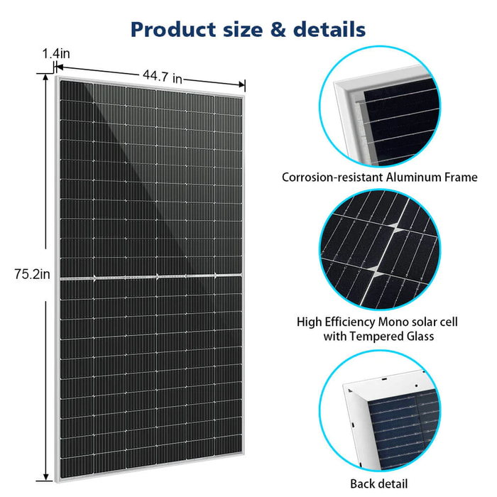 SunGoldPower 460 Watt Bifacial PERC Solar Panels